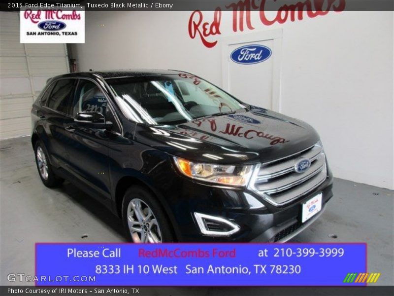 Tuxedo Black Metallic / Ebony 2015 Ford Edge Titanium