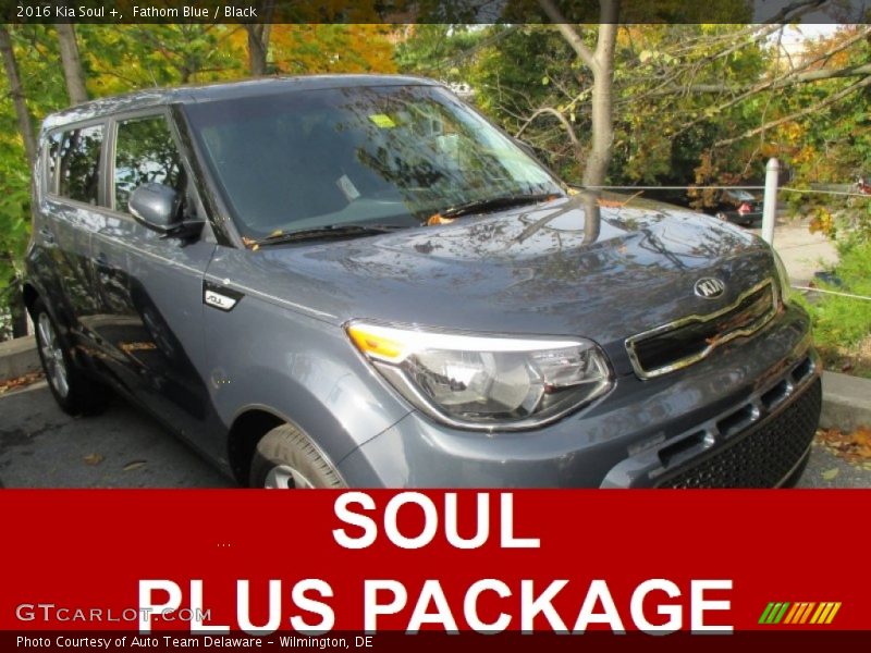 Fathom Blue / Black 2016 Kia Soul +