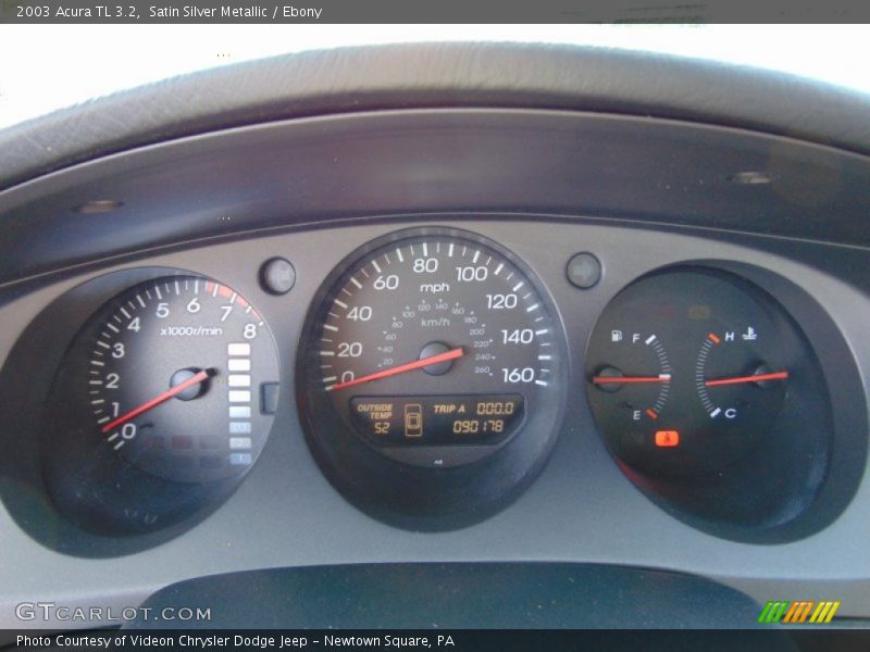 Satin Silver Metallic / Ebony 2003 Acura TL 3.2