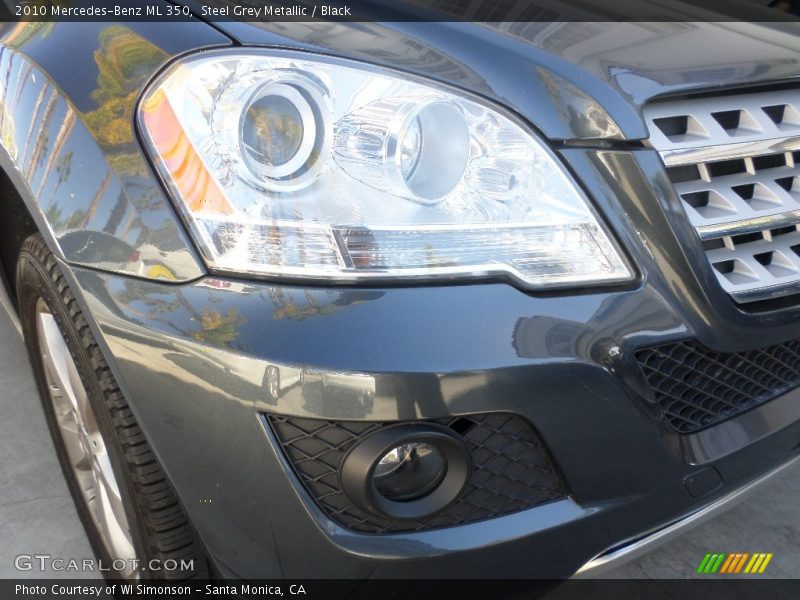 Steel Grey Metallic / Black 2010 Mercedes-Benz ML 350