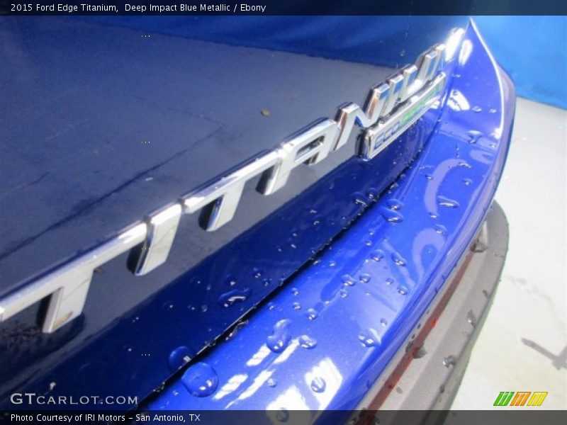 Deep Impact Blue Metallic / Ebony 2015 Ford Edge Titanium