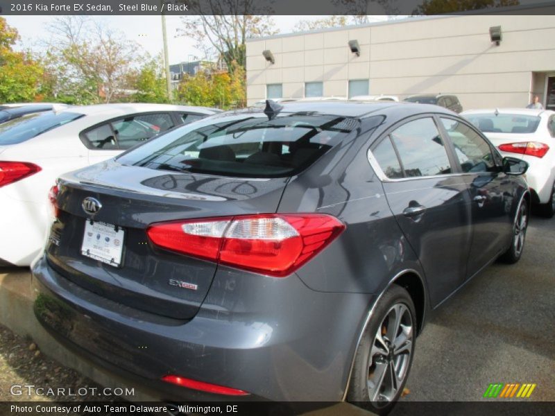 Steel Blue / Black 2016 Kia Forte EX Sedan