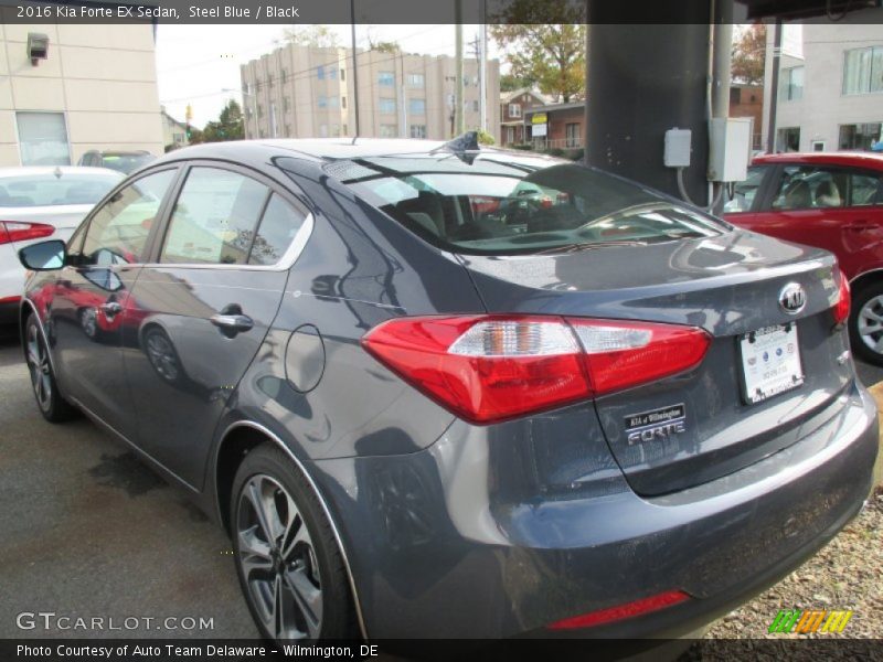 Steel Blue / Black 2016 Kia Forte EX Sedan