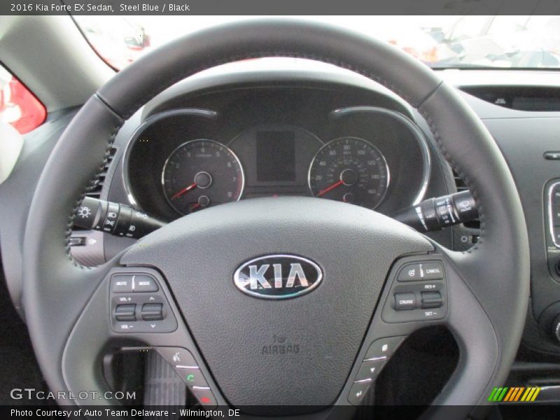 Steel Blue / Black 2016 Kia Forte EX Sedan