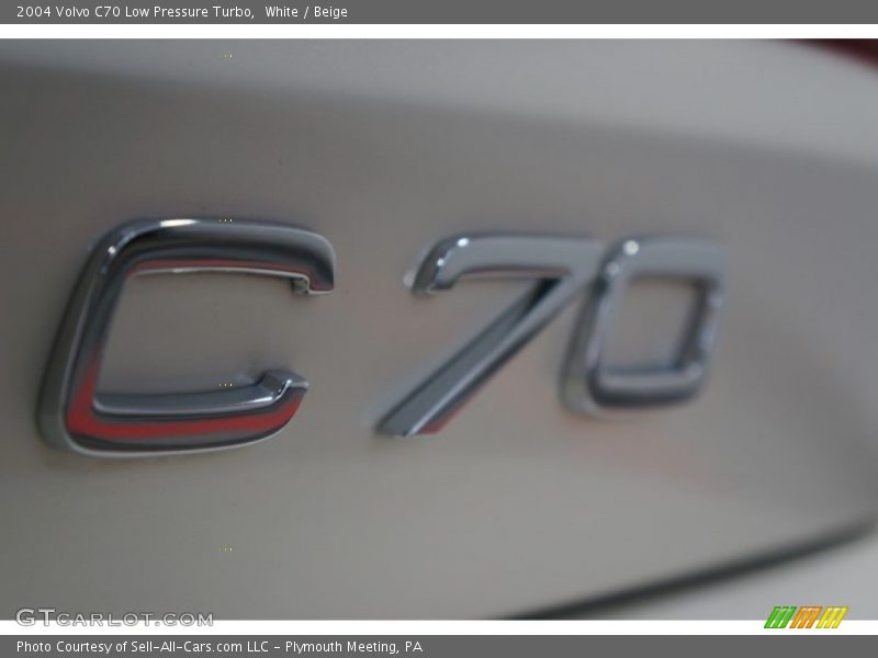 White / Beige 2004 Volvo C70 Low Pressure Turbo