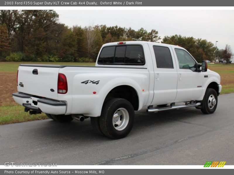 Oxford White / Dark Flint 2003 Ford F350 Super Duty XLT Crew Cab 4x4 Dually