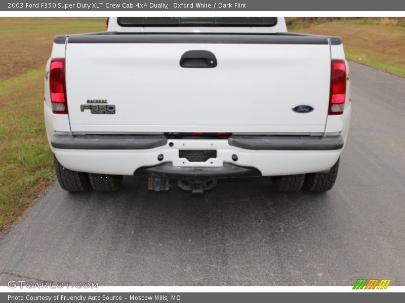 Oxford White / Dark Flint 2003 Ford F350 Super Duty XLT Crew Cab 4x4 Dually