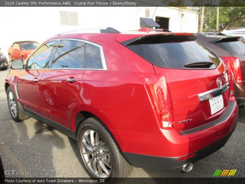 Crystal Red Tincoat / Ebony/Ebony 2016 Cadillac SRX Performance AWD