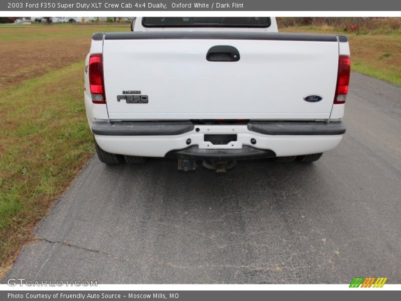 Oxford White / Dark Flint 2003 Ford F350 Super Duty XLT Crew Cab 4x4 Dually