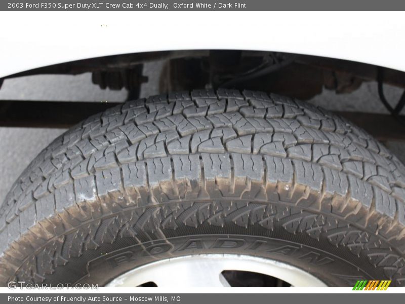 Oxford White / Dark Flint 2003 Ford F350 Super Duty XLT Crew Cab 4x4 Dually