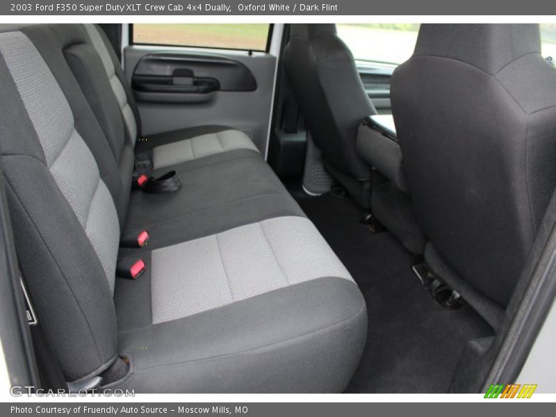 Oxford White / Dark Flint 2003 Ford F350 Super Duty XLT Crew Cab 4x4 Dually