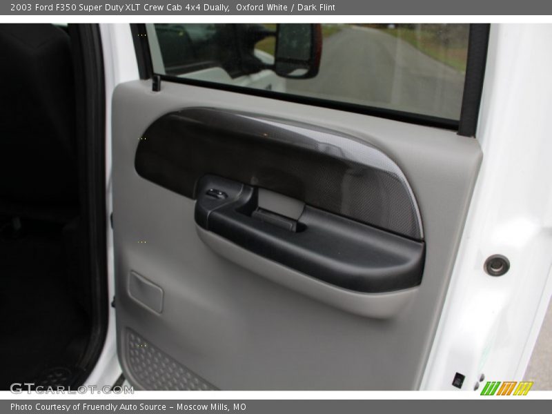 Oxford White / Dark Flint 2003 Ford F350 Super Duty XLT Crew Cab 4x4 Dually