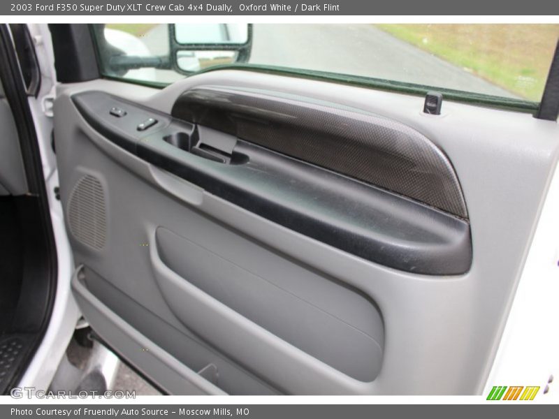Oxford White / Dark Flint 2003 Ford F350 Super Duty XLT Crew Cab 4x4 Dually