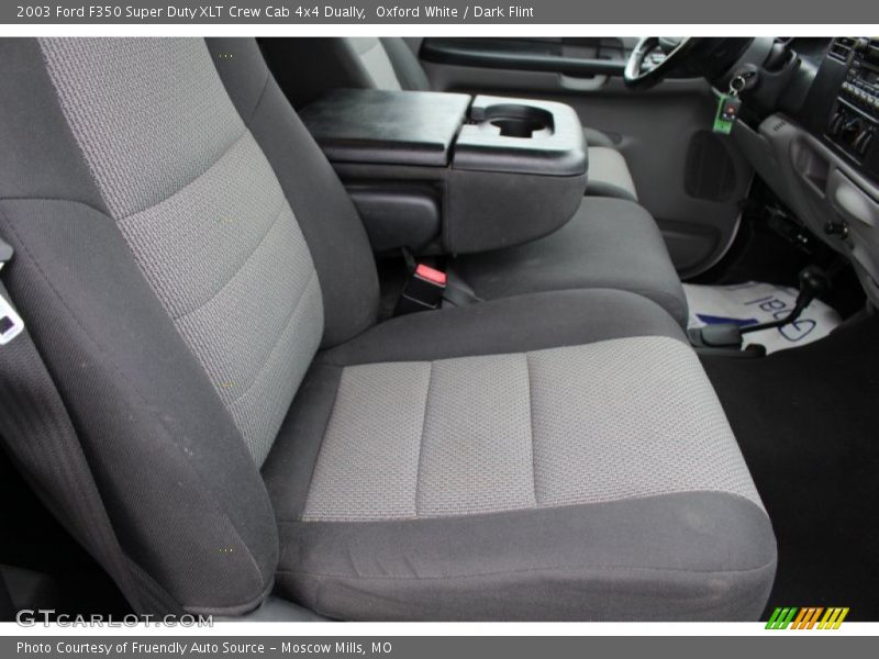 Oxford White / Dark Flint 2003 Ford F350 Super Duty XLT Crew Cab 4x4 Dually