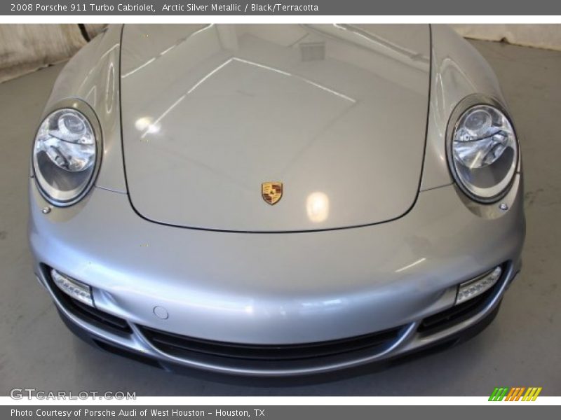 Arctic Silver Metallic / Black/Terracotta 2008 Porsche 911 Turbo Cabriolet