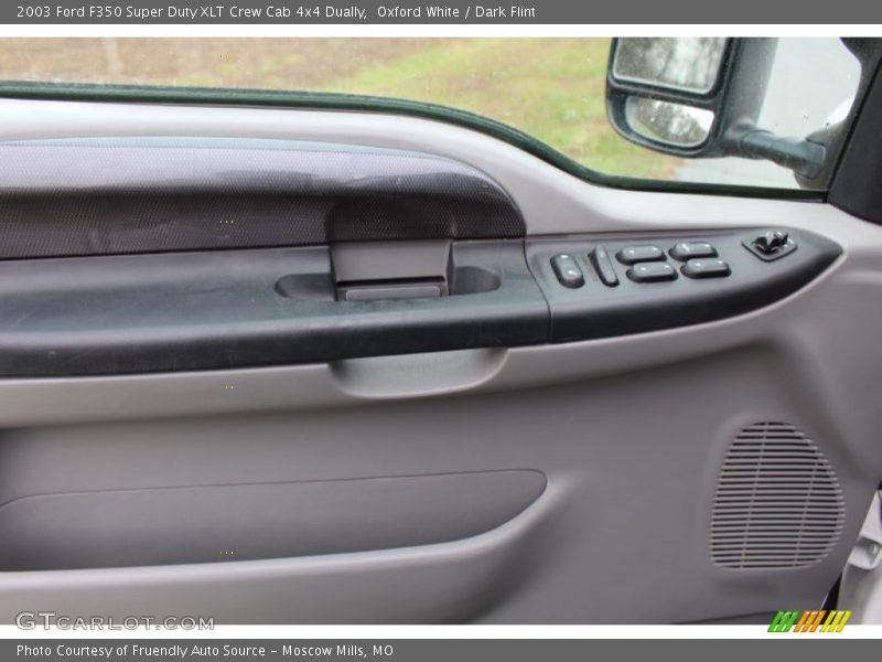 Oxford White / Dark Flint 2003 Ford F350 Super Duty XLT Crew Cab 4x4 Dually