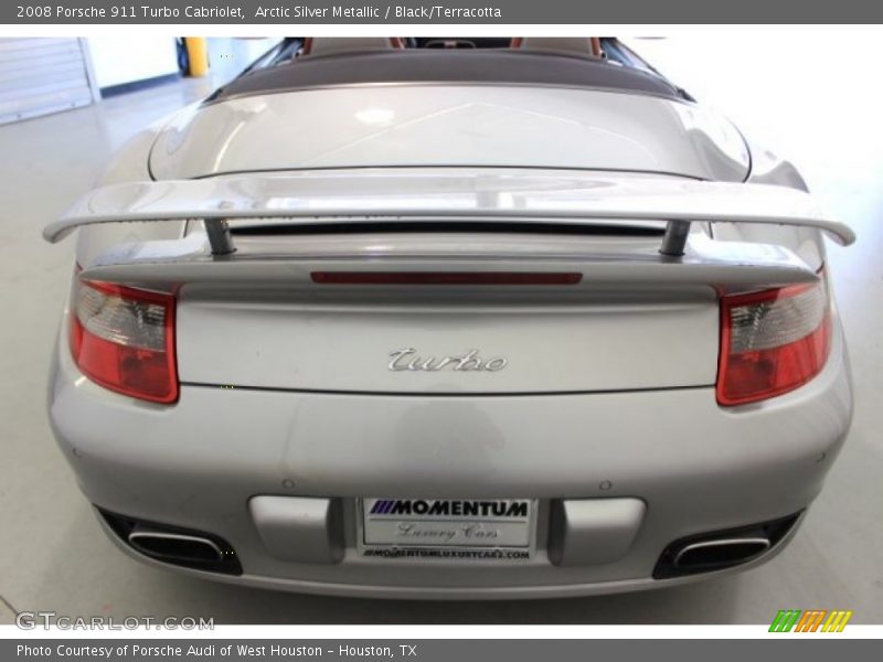Arctic Silver Metallic / Black/Terracotta 2008 Porsche 911 Turbo Cabriolet