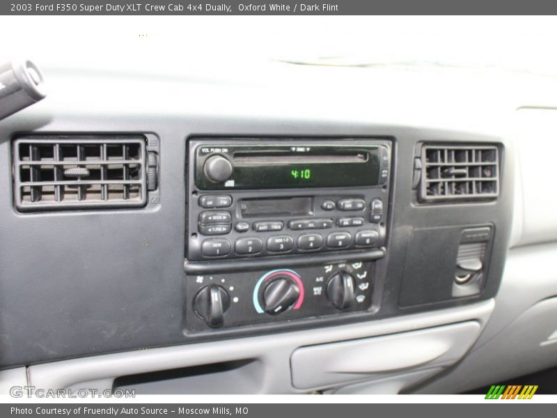 Oxford White / Dark Flint 2003 Ford F350 Super Duty XLT Crew Cab 4x4 Dually
