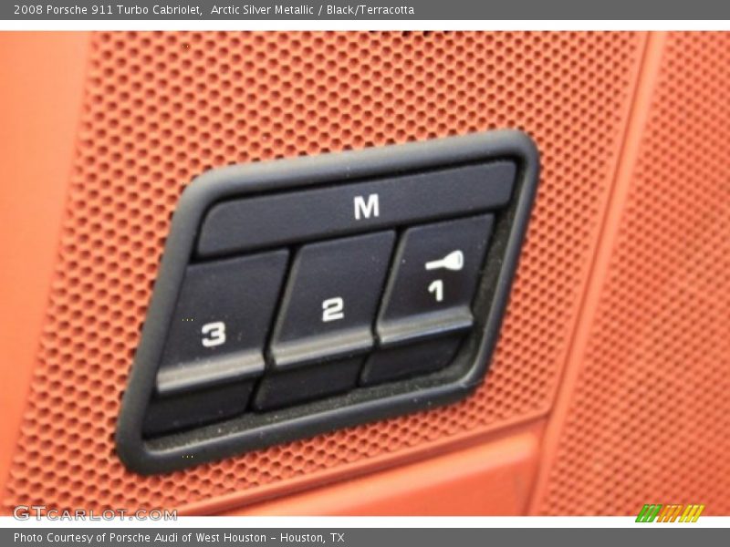 Arctic Silver Metallic / Black/Terracotta 2008 Porsche 911 Turbo Cabriolet