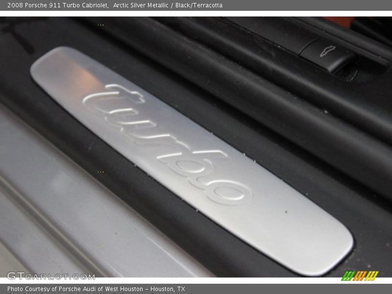 Arctic Silver Metallic / Black/Terracotta 2008 Porsche 911 Turbo Cabriolet