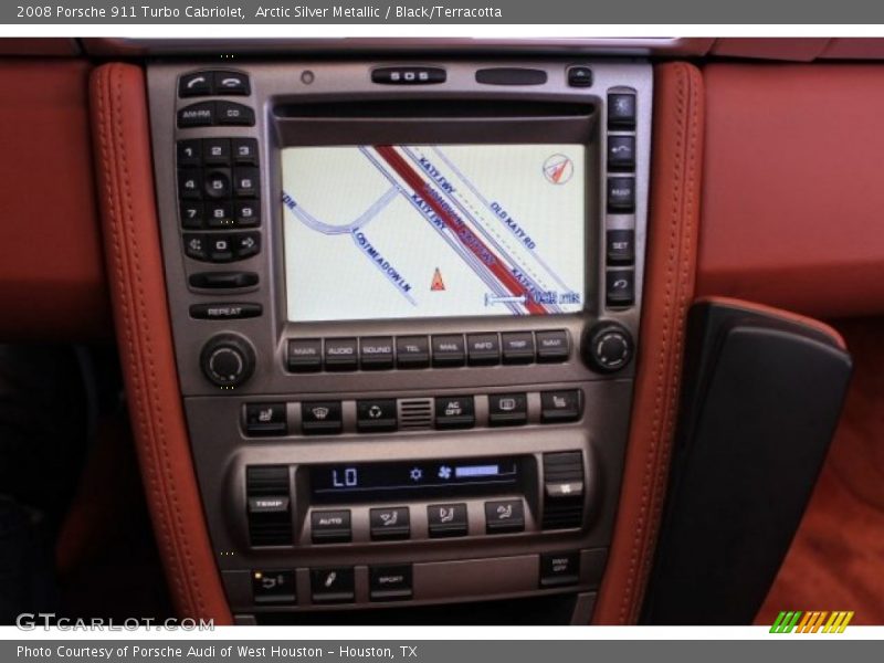 Arctic Silver Metallic / Black/Terracotta 2008 Porsche 911 Turbo Cabriolet
