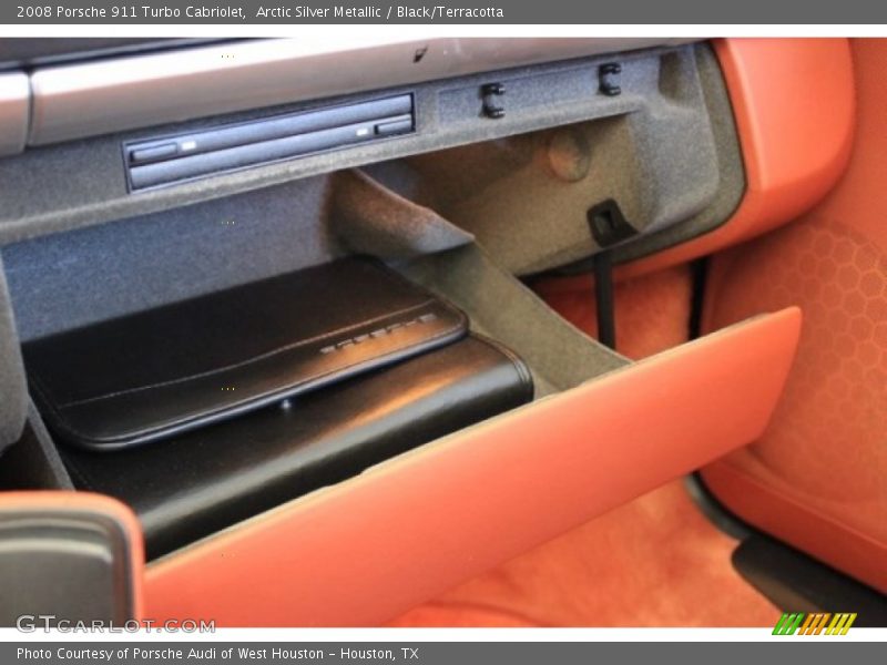 Arctic Silver Metallic / Black/Terracotta 2008 Porsche 911 Turbo Cabriolet
