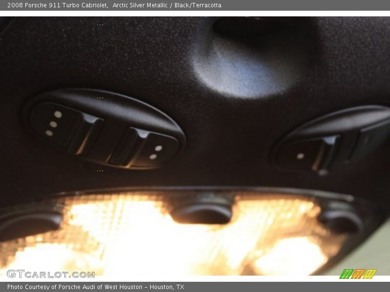 Arctic Silver Metallic / Black/Terracotta 2008 Porsche 911 Turbo Cabriolet