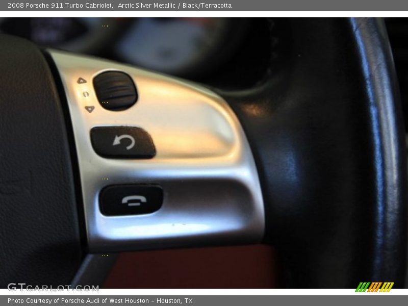 Arctic Silver Metallic / Black/Terracotta 2008 Porsche 911 Turbo Cabriolet