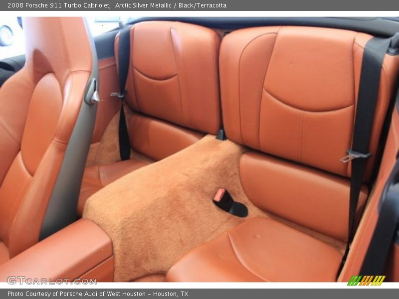 Arctic Silver Metallic / Black/Terracotta 2008 Porsche 911 Turbo Cabriolet