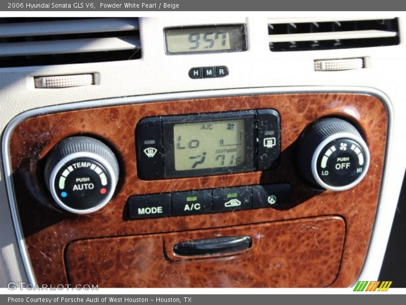 Powder White Pearl / Beige 2006 Hyundai Sonata GLS V6