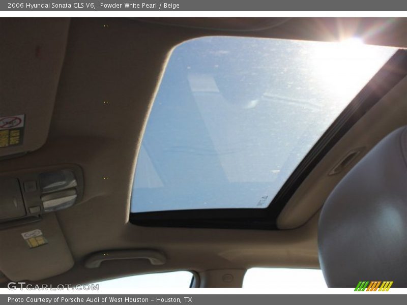 Powder White Pearl / Beige 2006 Hyundai Sonata GLS V6
