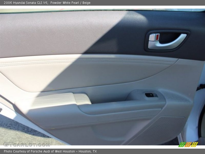Powder White Pearl / Beige 2006 Hyundai Sonata GLS V6