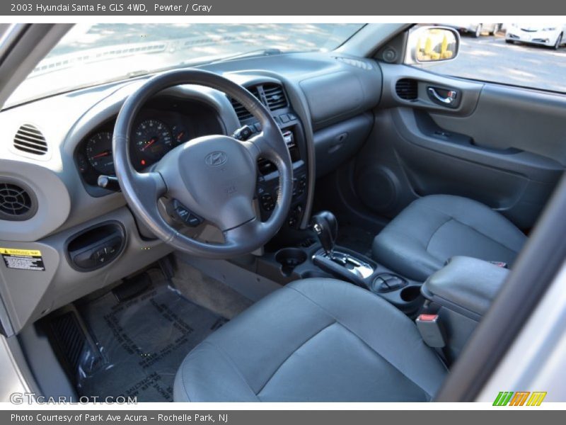 Pewter / Gray 2003 Hyundai Santa Fe GLS 4WD