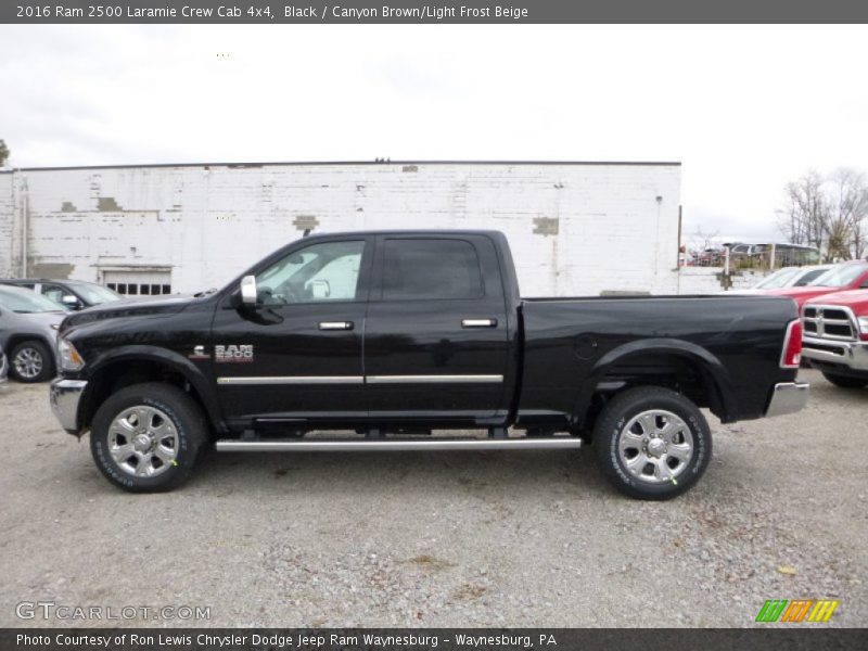 Black / Canyon Brown/Light Frost Beige 2016 Ram 2500 Laramie Crew Cab 4x4
