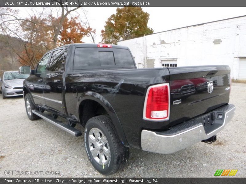 Black / Canyon Brown/Light Frost Beige 2016 Ram 2500 Laramie Crew Cab 4x4