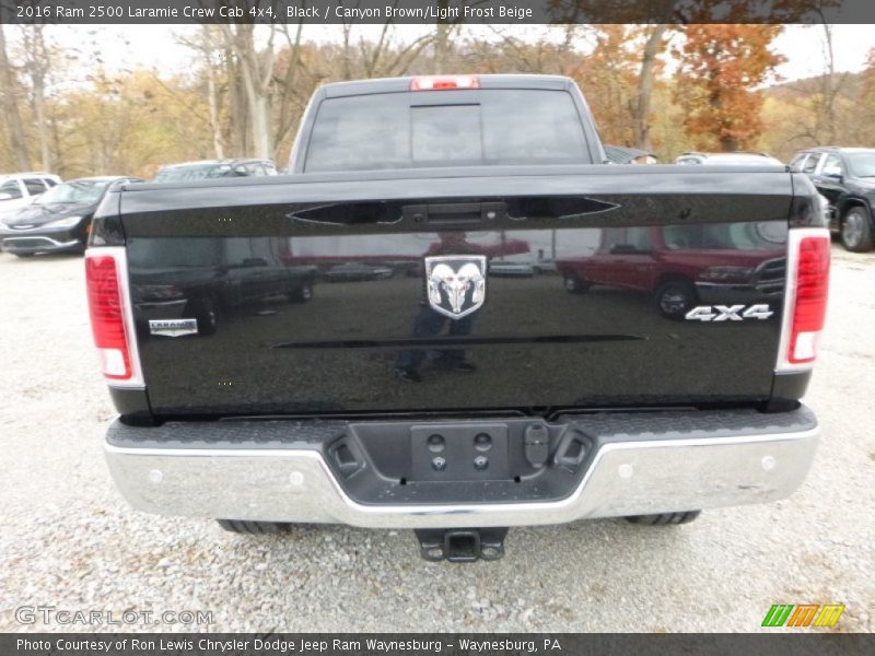 Black / Canyon Brown/Light Frost Beige 2016 Ram 2500 Laramie Crew Cab 4x4