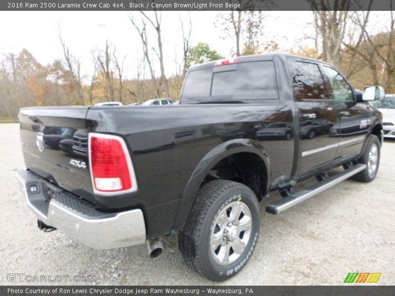 Black / Canyon Brown/Light Frost Beige 2016 Ram 2500 Laramie Crew Cab 4x4