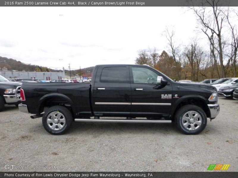 Black / Canyon Brown/Light Frost Beige 2016 Ram 2500 Laramie Crew Cab 4x4