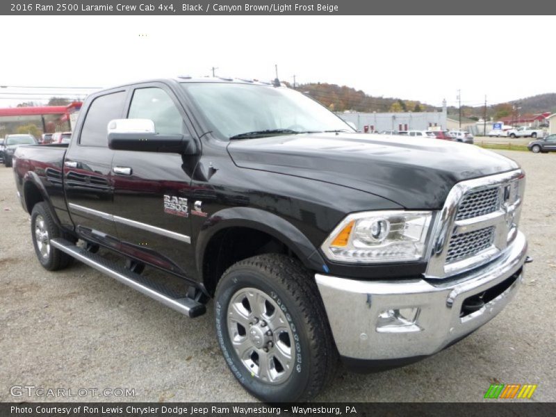 Black / Canyon Brown/Light Frost Beige 2016 Ram 2500 Laramie Crew Cab 4x4