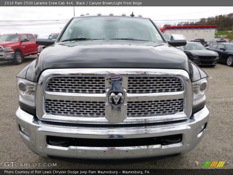 Black / Canyon Brown/Light Frost Beige 2016 Ram 2500 Laramie Crew Cab 4x4