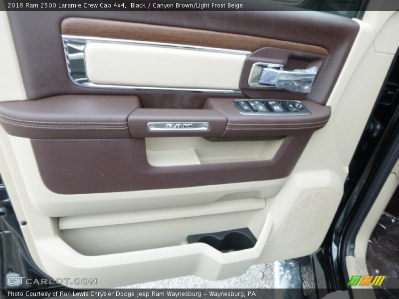 Black / Canyon Brown/Light Frost Beige 2016 Ram 2500 Laramie Crew Cab 4x4