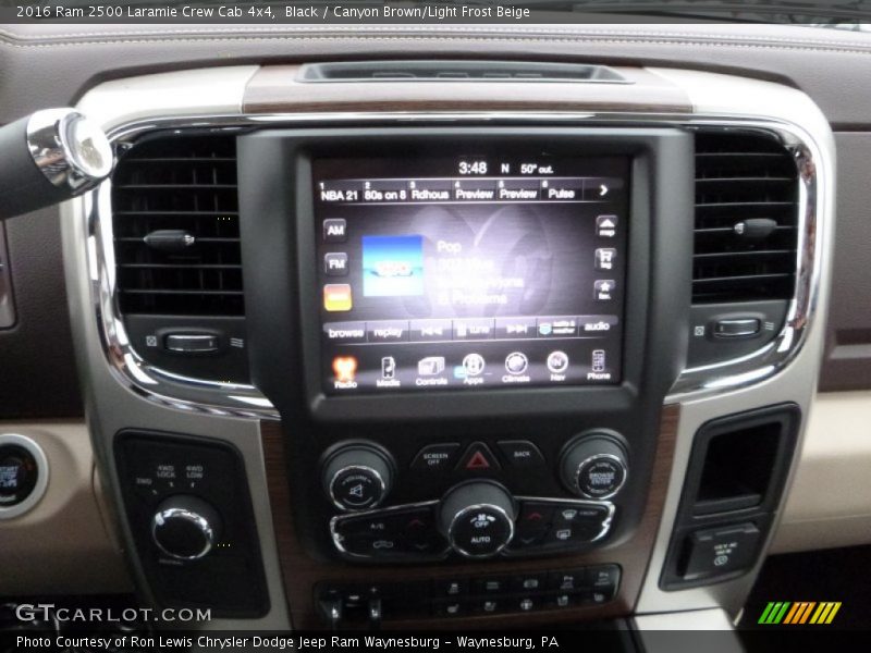 Black / Canyon Brown/Light Frost Beige 2016 Ram 2500 Laramie Crew Cab 4x4