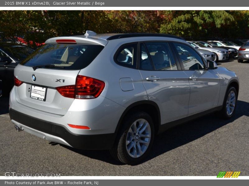 Glacier Silver Metallic / Beige 2015 BMW X1 xDrive28i