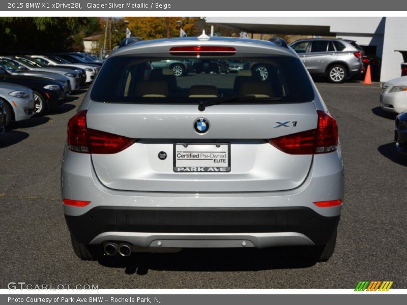 Glacier Silver Metallic / Beige 2015 BMW X1 xDrive28i