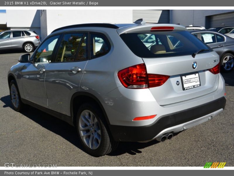 Glacier Silver Metallic / Beige 2015 BMW X1 xDrive28i
