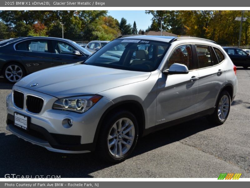 Glacier Silver Metallic / Beige 2015 BMW X1 xDrive28i