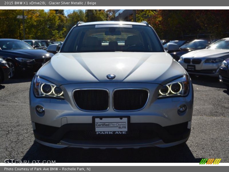 Glacier Silver Metallic / Beige 2015 BMW X1 xDrive28i