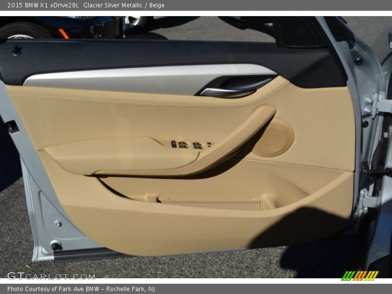 Glacier Silver Metallic / Beige 2015 BMW X1 xDrive28i