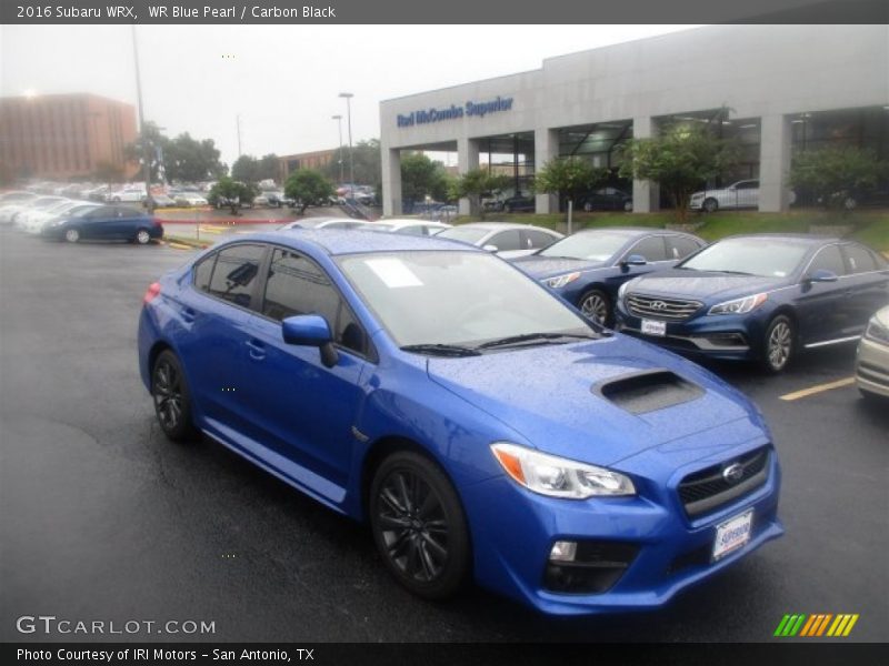 WR Blue Pearl / Carbon Black 2016 Subaru WRX