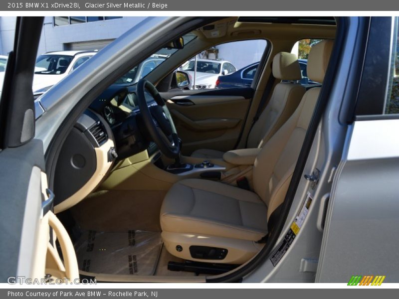 Glacier Silver Metallic / Beige 2015 BMW X1 xDrive28i